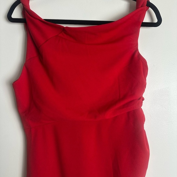 NWT Hello Molly MOVE ME OFF SHOULDER MAXI Evening DRESS in red size XL - Picture 4 of 7